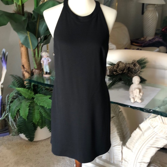 SZ M NWT 🌸LOOK AT MY BACK VIEW🌸 BLACK SPECIAL OCCASION OR HOLIDAY DRESS - Picture 1 of 9